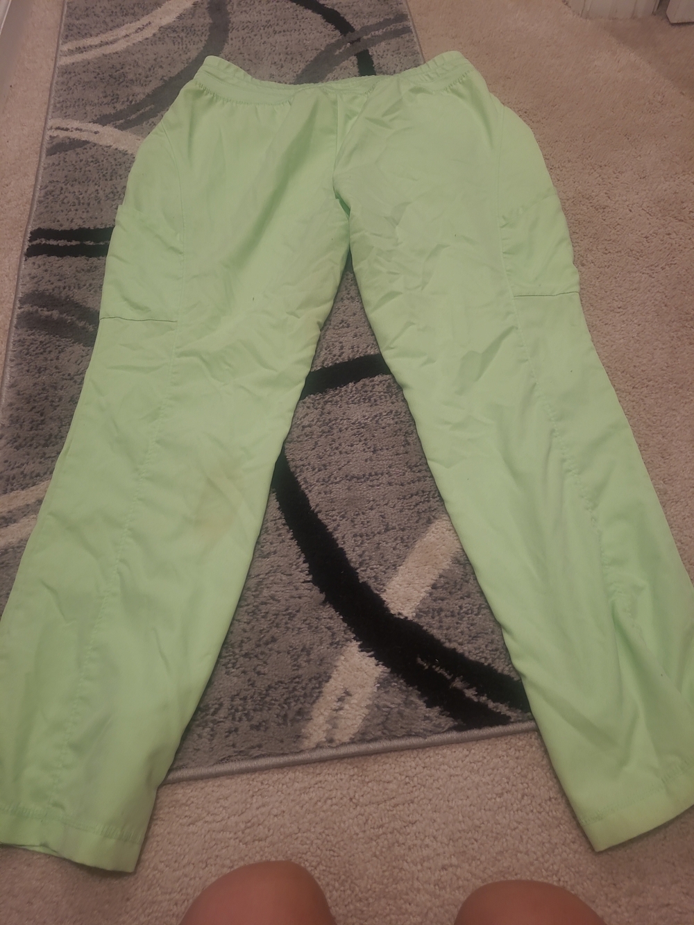 Grey's Anatomy Pants Womens Size 2XL Neon Green Drawstring Pull On Scrubs - Picture 8 of 11